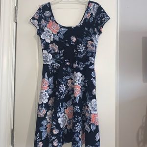 Navy/floral Dress
